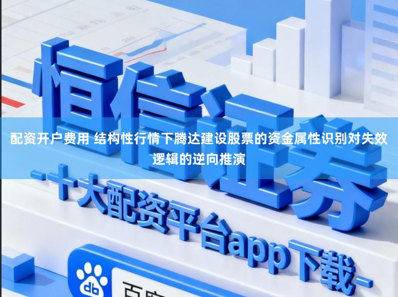 配资开户费用 结构性行情下腾达建设股票的资金属性识别对失效逻辑的逆向推演