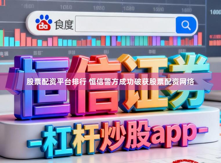 股票配资平台排行 恒信警方成功破获股票配资网络